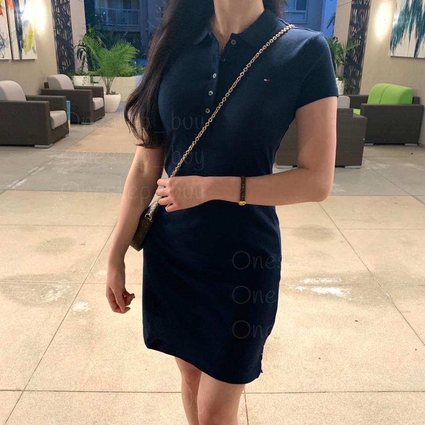 Women Slim Fit Polo Dress