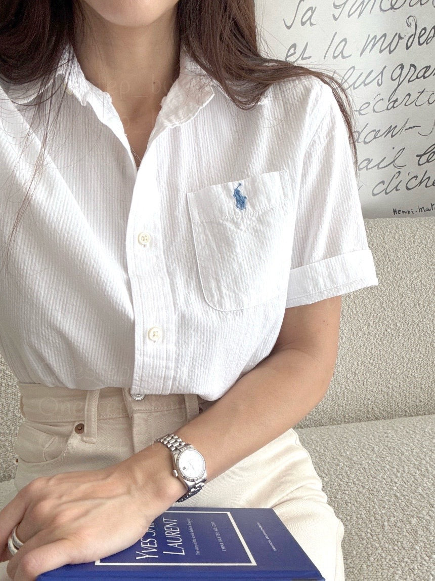 Big Boys Cotton Seersucker Short-Sleeve Shirt