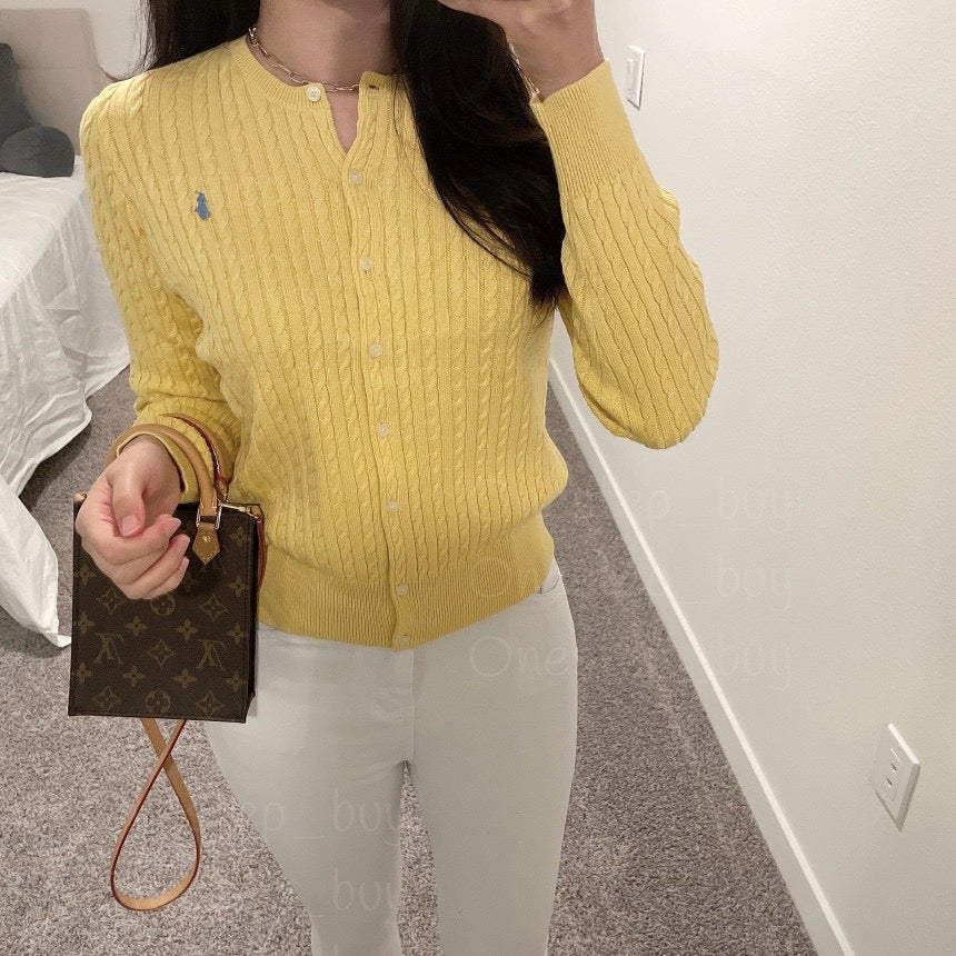 Girls Cable Knit Cardigan