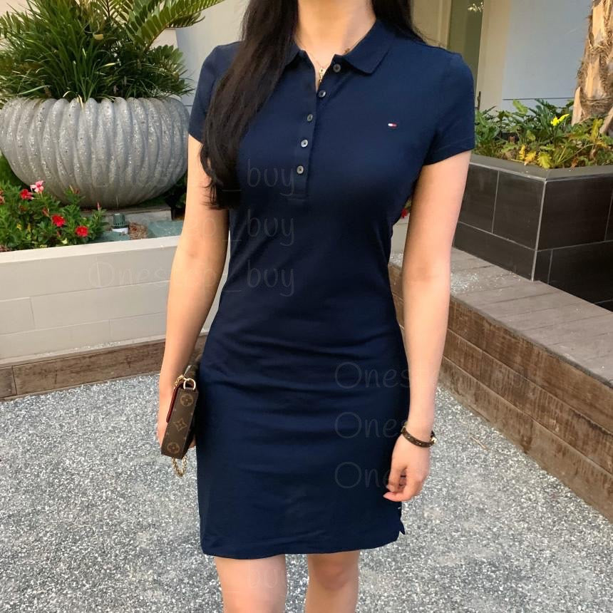 Women Slim Fit Polo Dress