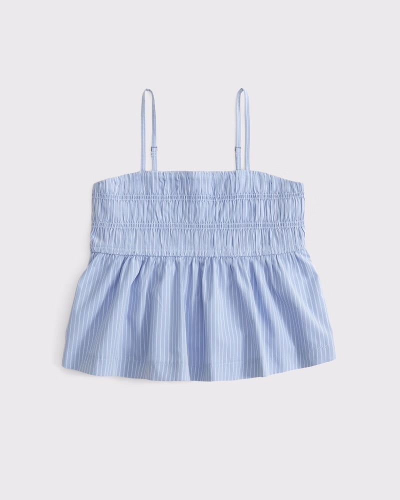 Girls Poplin Babydoll Set Top
