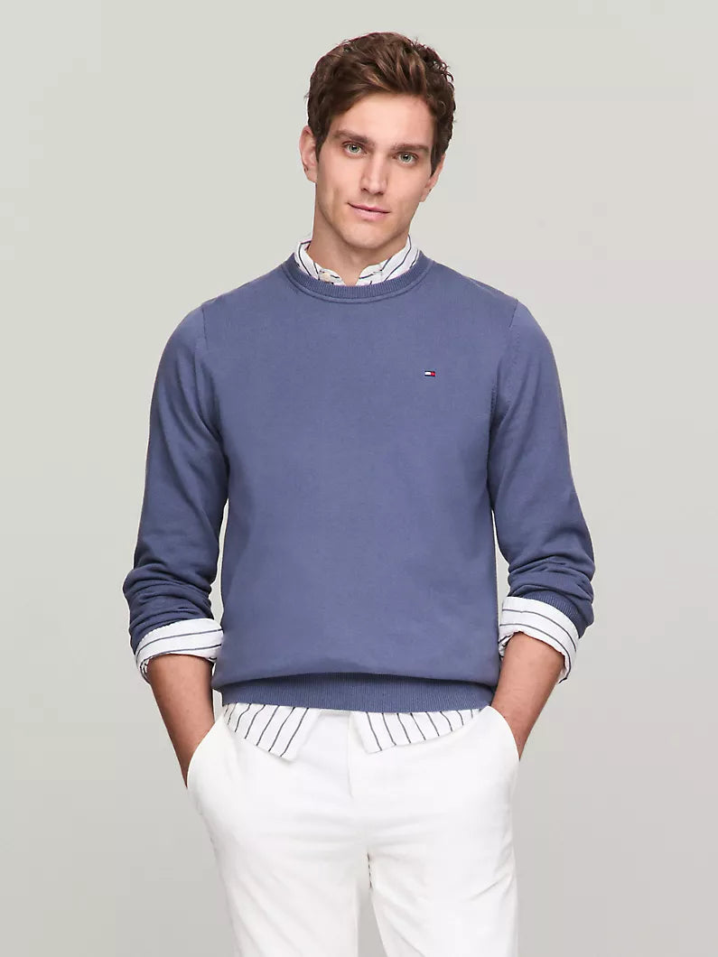 Men Solid Crewneck Sweater