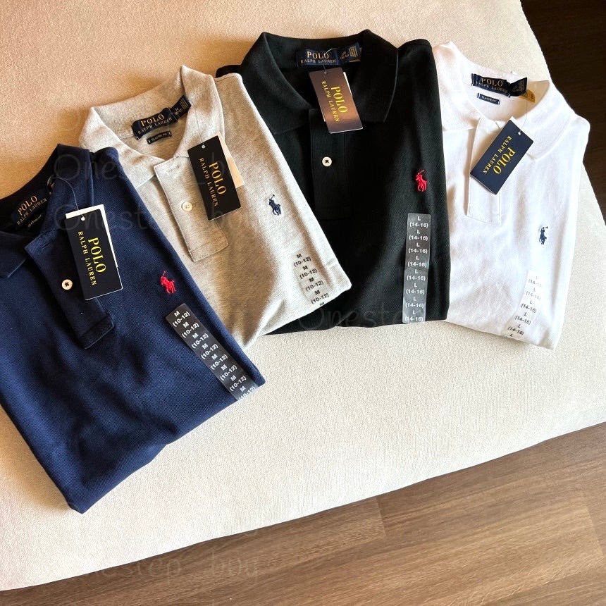 Big Boys Iconic Mesh Polo Shirt
