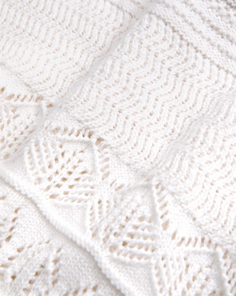 Girls Open-stitch Sweater Tee