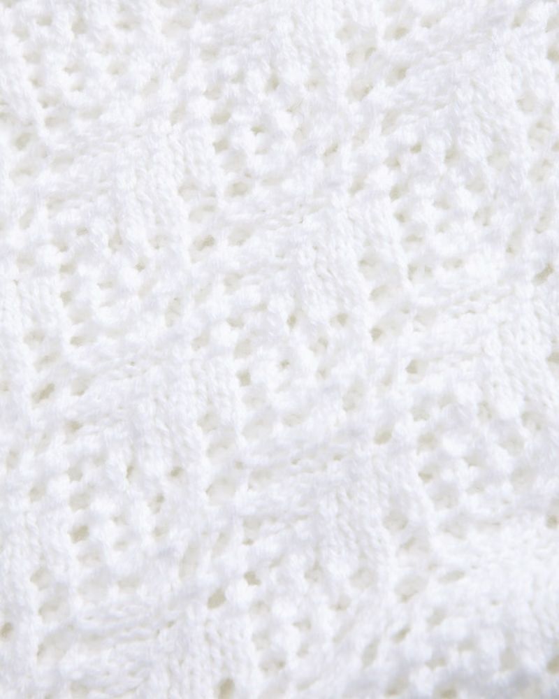 Girls Cable Open Knit Cardigan