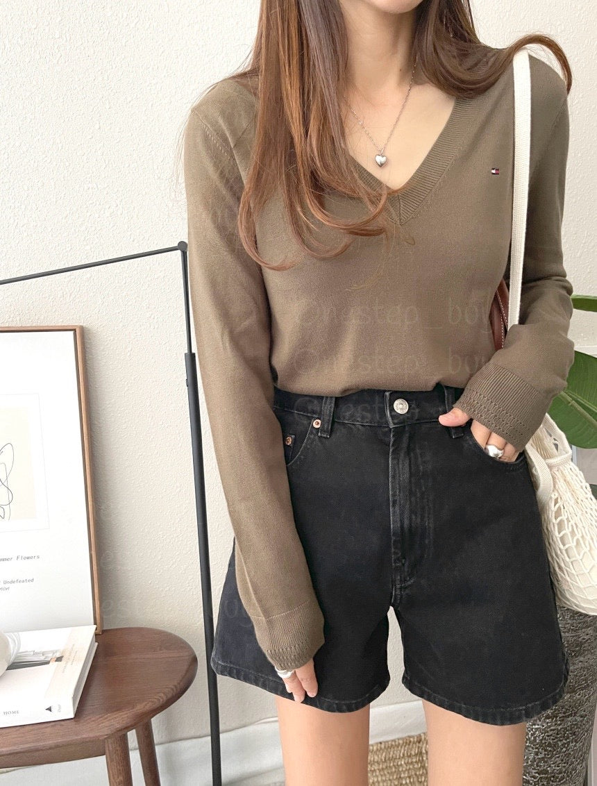 Women Vneck Sweater