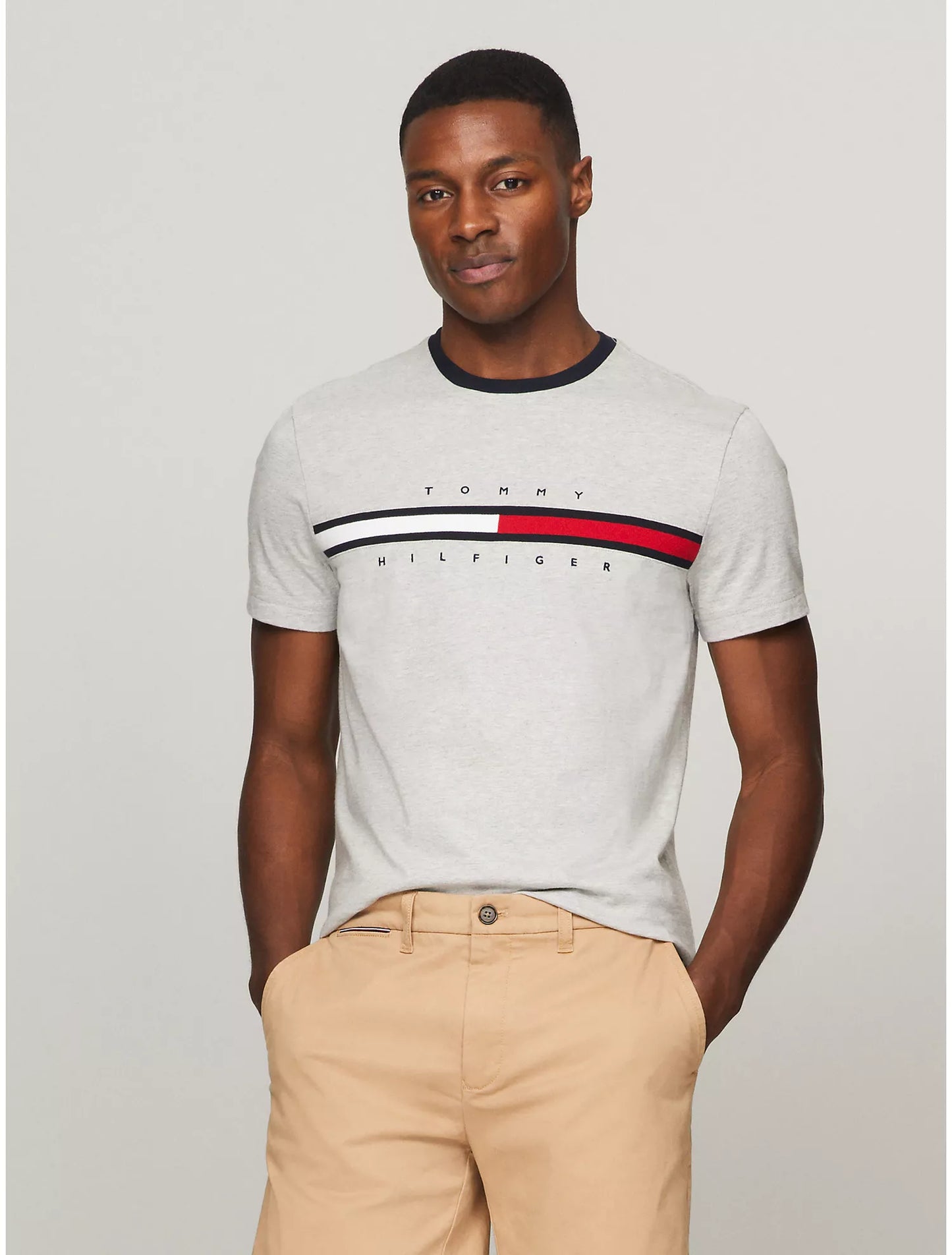 Men Classic Logo Ringer Tee