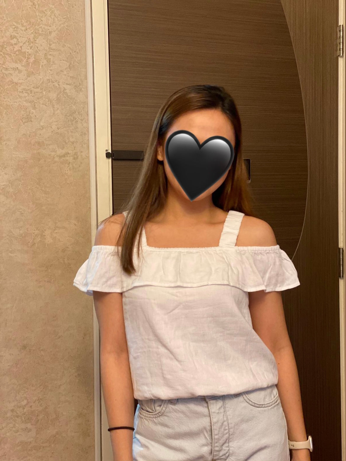 Girls Linen-blend Off-the-shoulder Set Top
