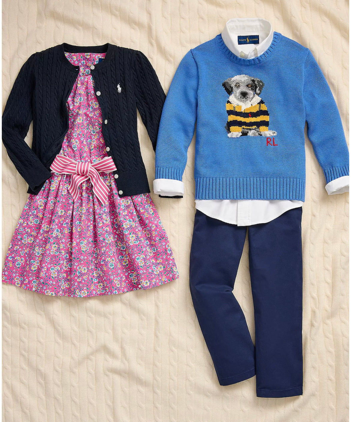 Girls Cable-Knit Cotton Cardigan