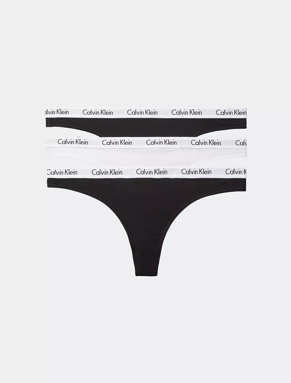 Women Carousel Logo Cotton 3-Pack Thong