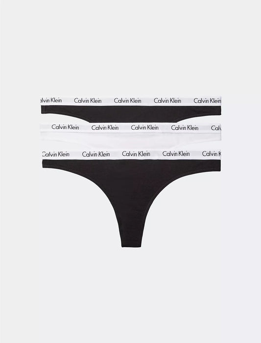 Women Carousel Logo Cotton 3-Pack Thong