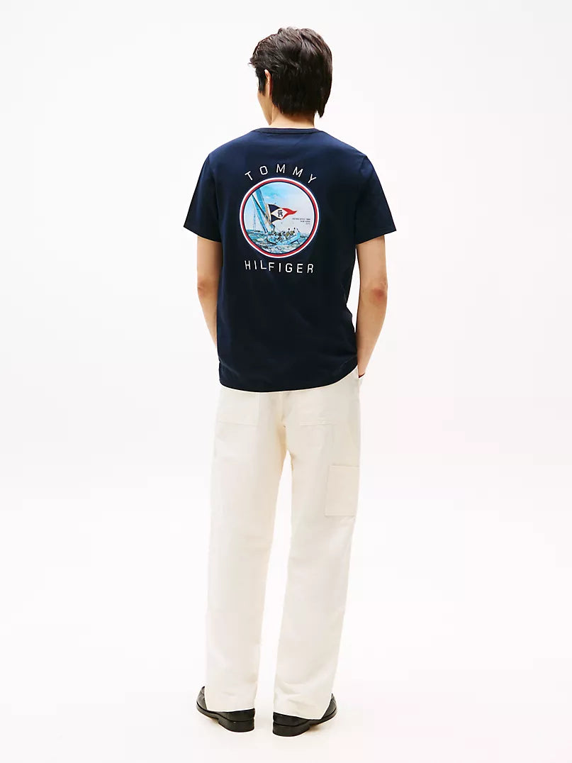 Men Nautical Flag Graphic Tee