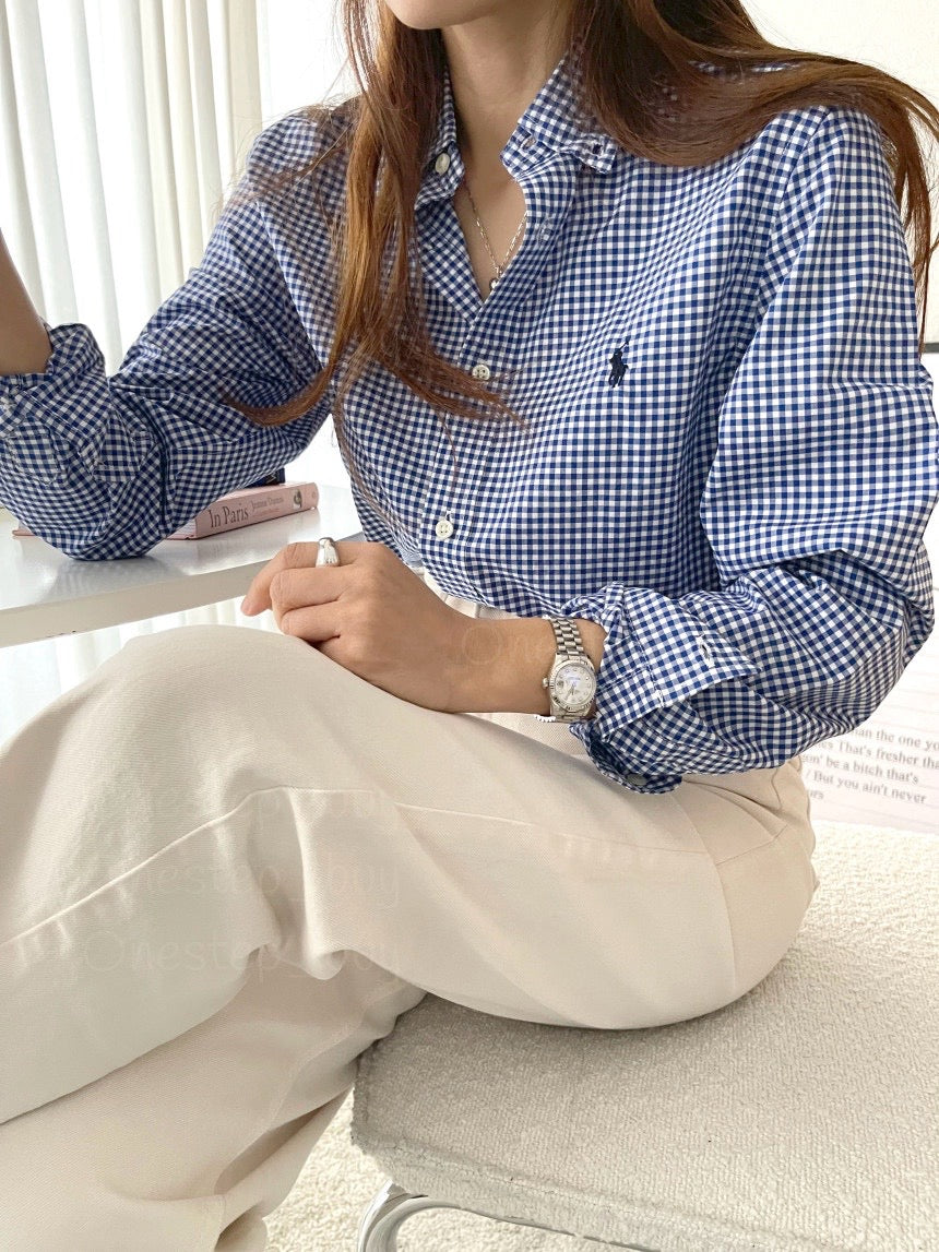 Big Boys Gingham Cotton Poplin Shirt