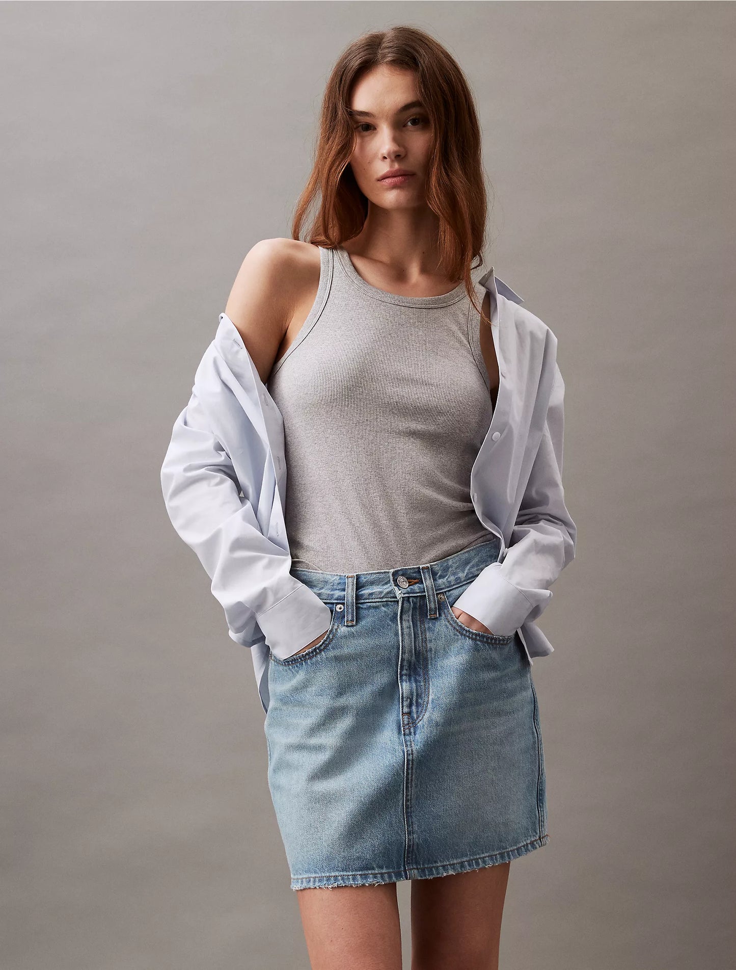 Women Cotton Contour Rib Tank