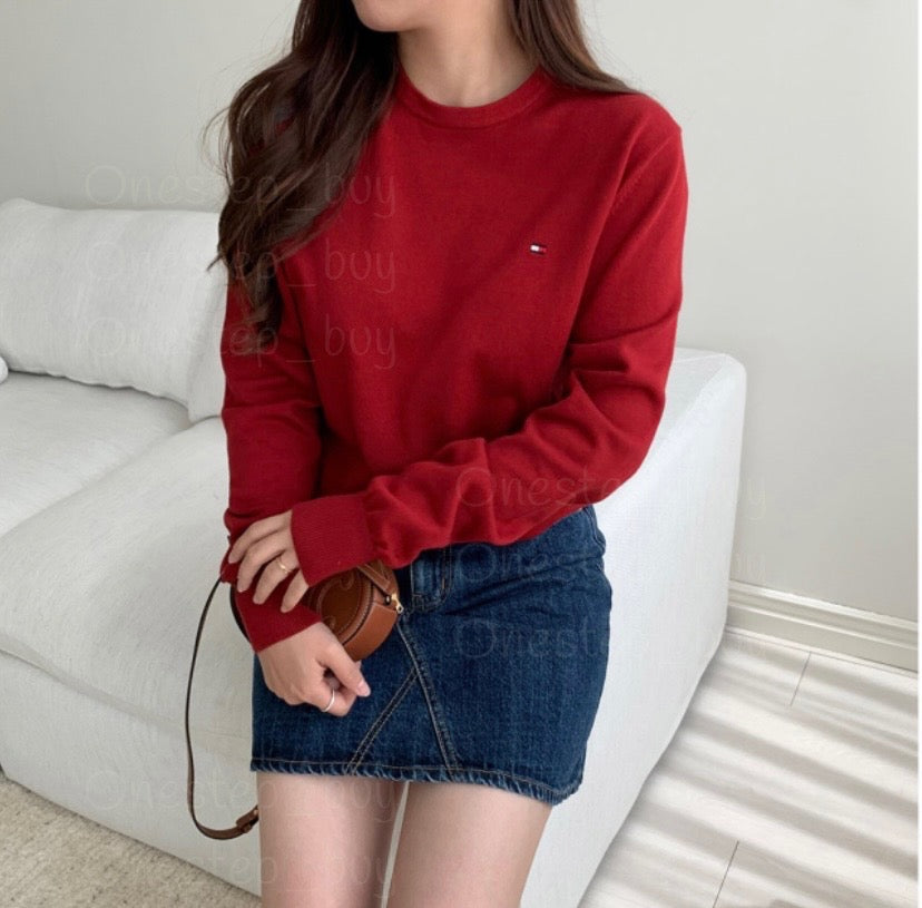 Men Solid Crewneck Sweater