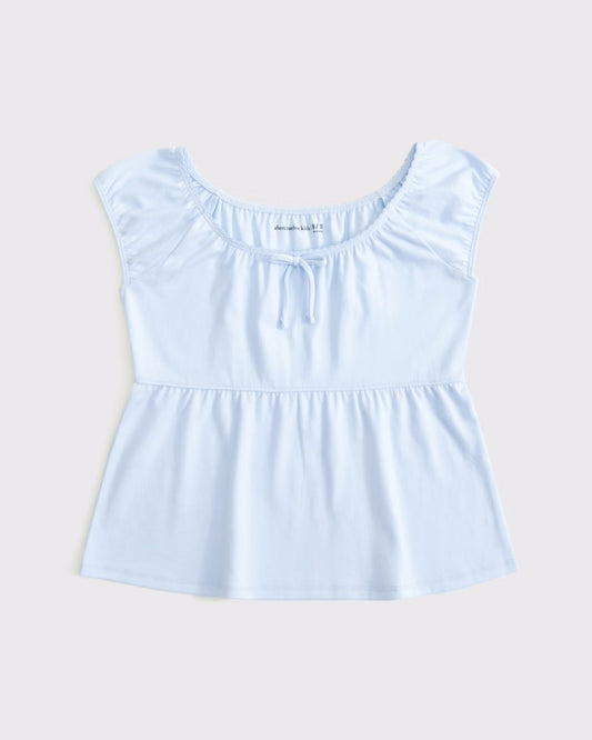 Girls Babydoll Bow Top