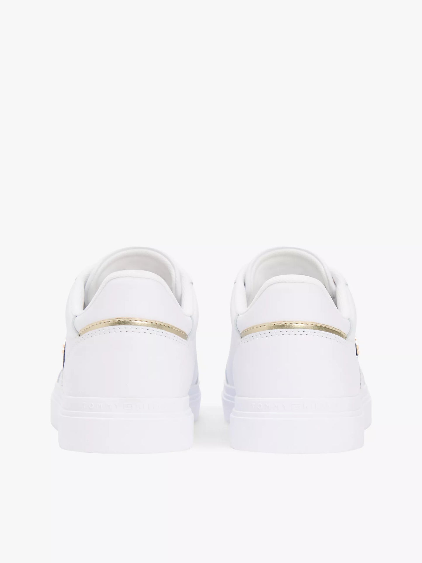 Women Webbing Stripe Leather Cupsole Sneaker