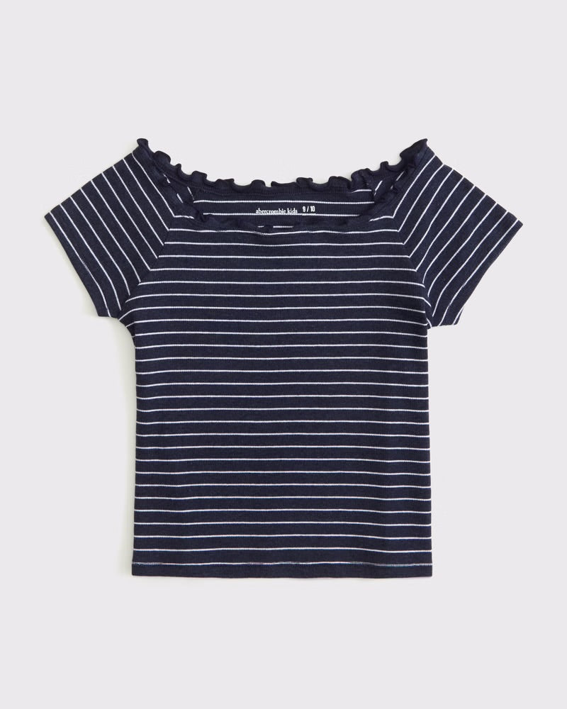 Girls Short-sleeve Rib Tee