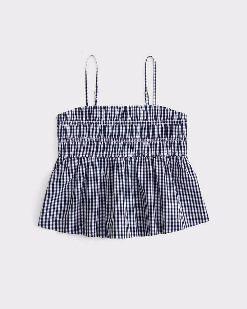 Girls Poplin Babydoll Set Top