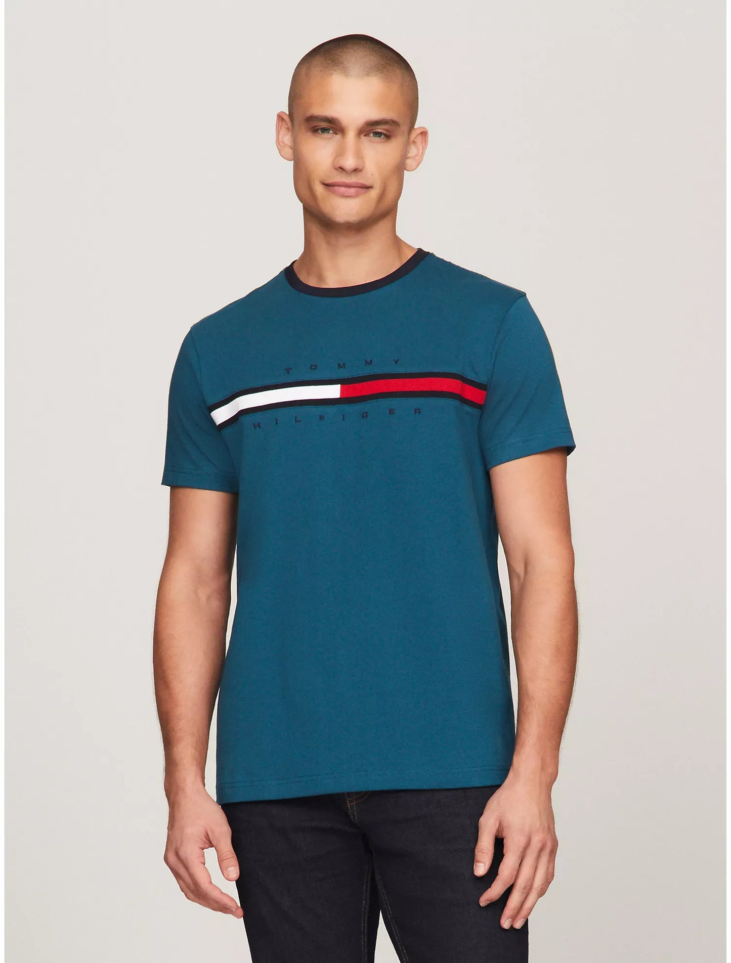 Men Classic Logo Ringer Tee