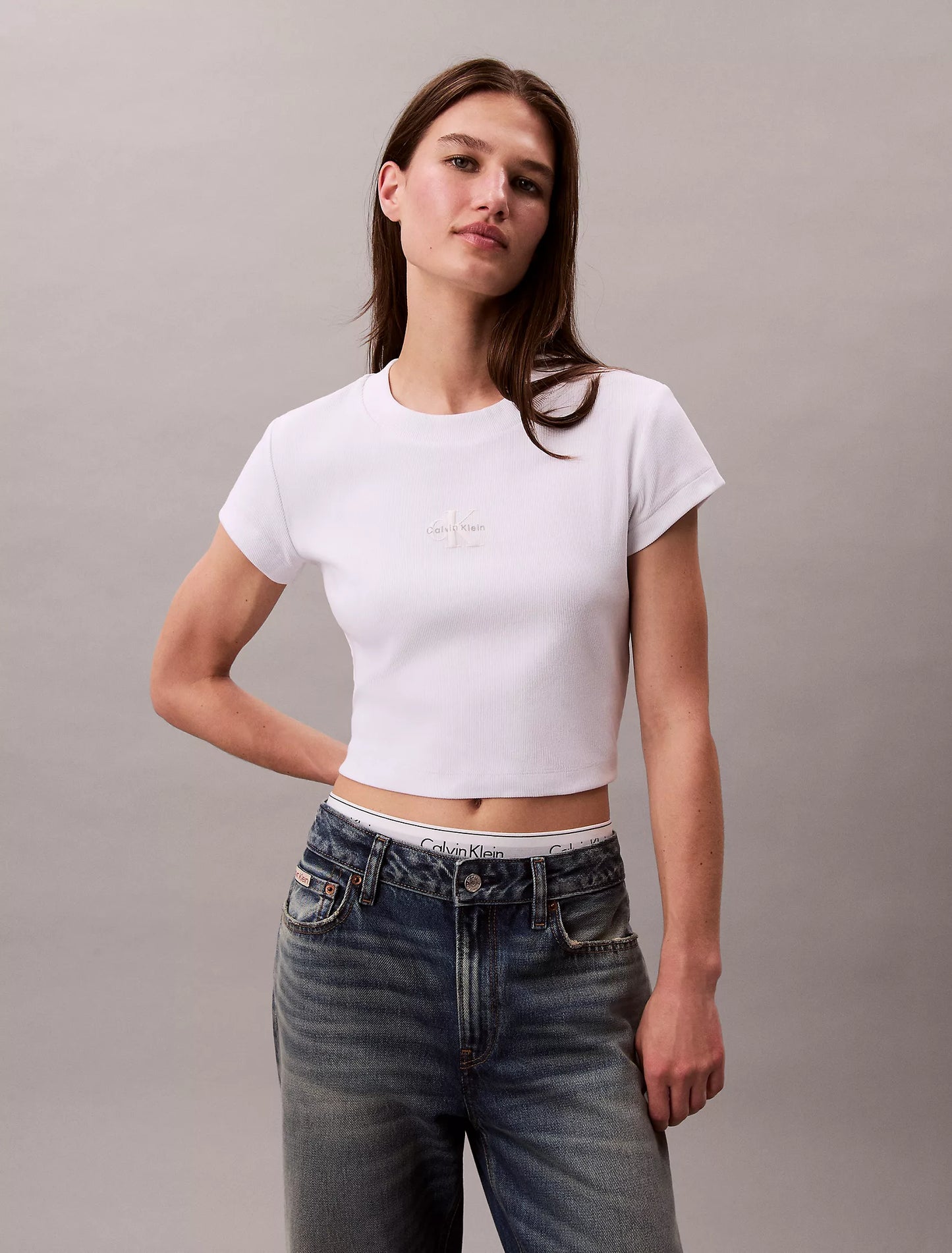 Women Monologo Baby Tee