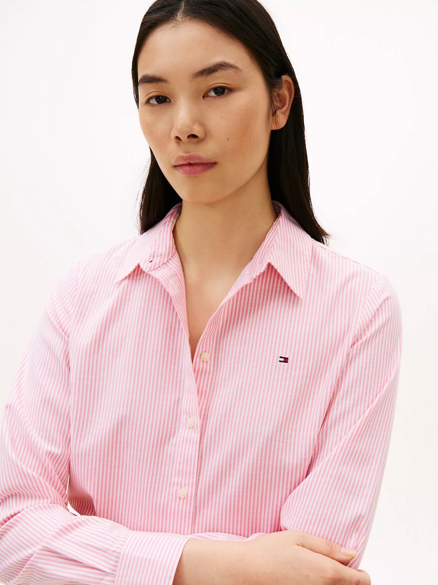 Women Stripe Oxford Shirt