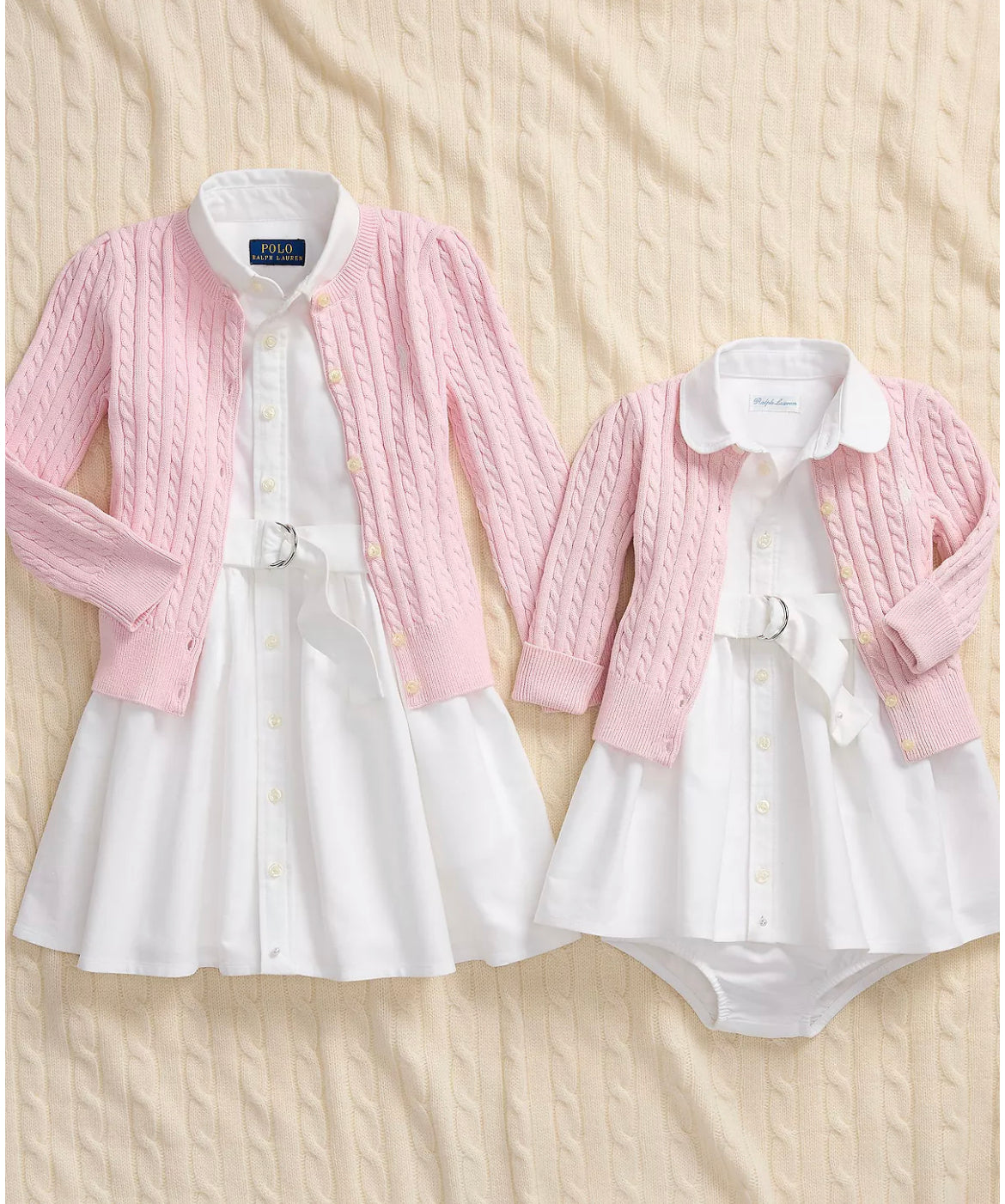 Girls Cable-Knit Cotton Cardigan