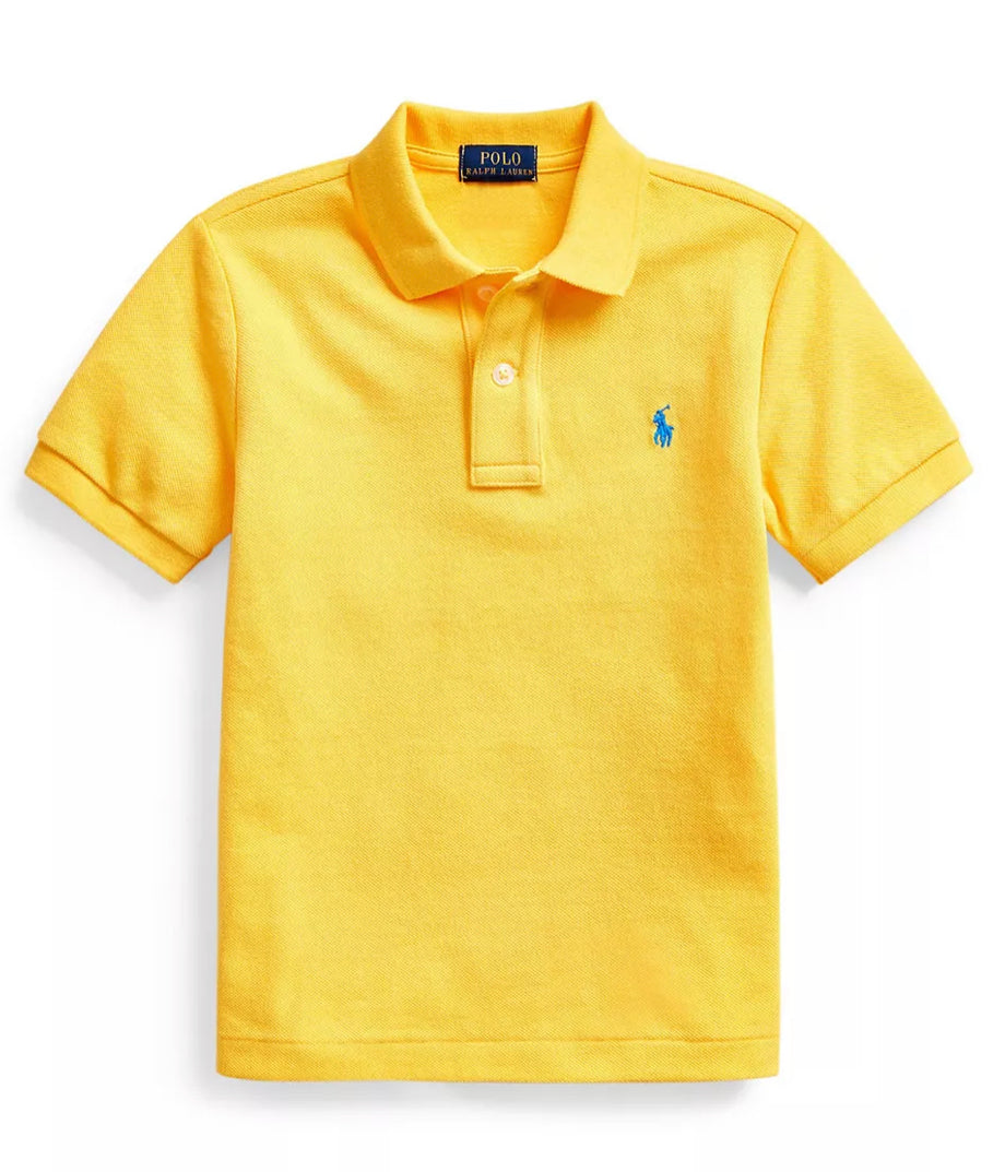 Boys Cotton Mesh Polo Shirt