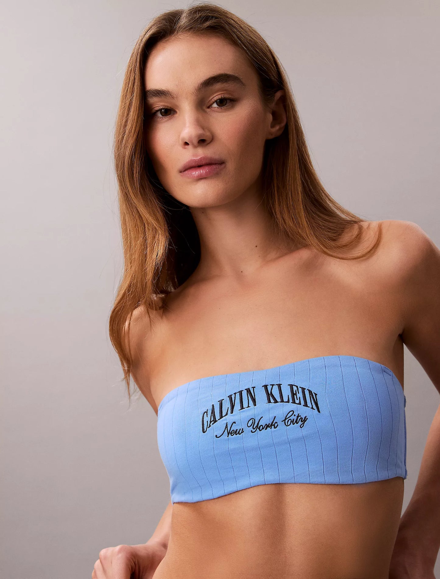 Women Heritage Classic Cotton Stretch Lightly Lined Bandeau Bralette