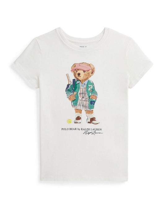 Girls Polo Bear Cotton Jersey Tee