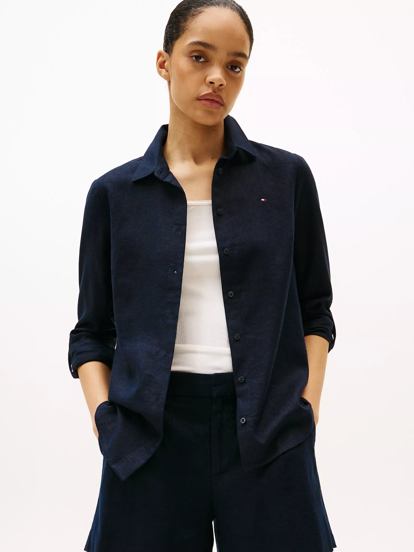Tommy Linen-Blend Shirt