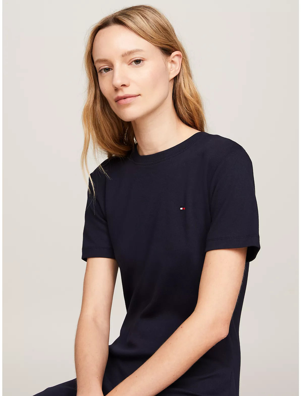 Women Slim Fit Mini T-Shirt Dress