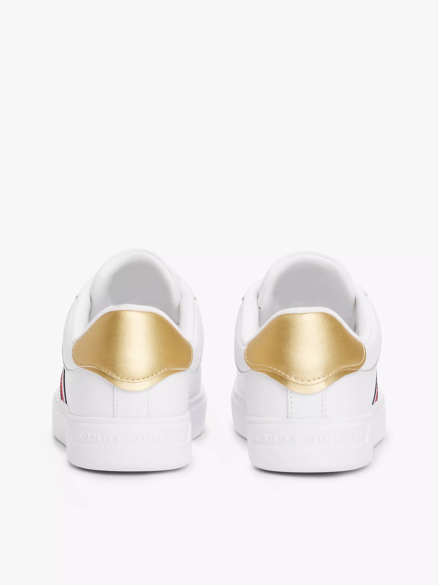 Women Signature Stripe Leather Court Sneaker