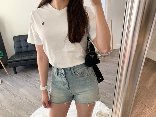 Big Boys Cotton Vneck Tee