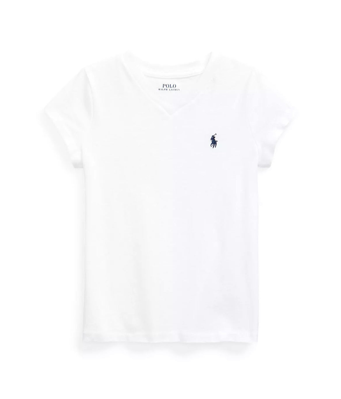 Girls Cotton Jersey Vneck Tee