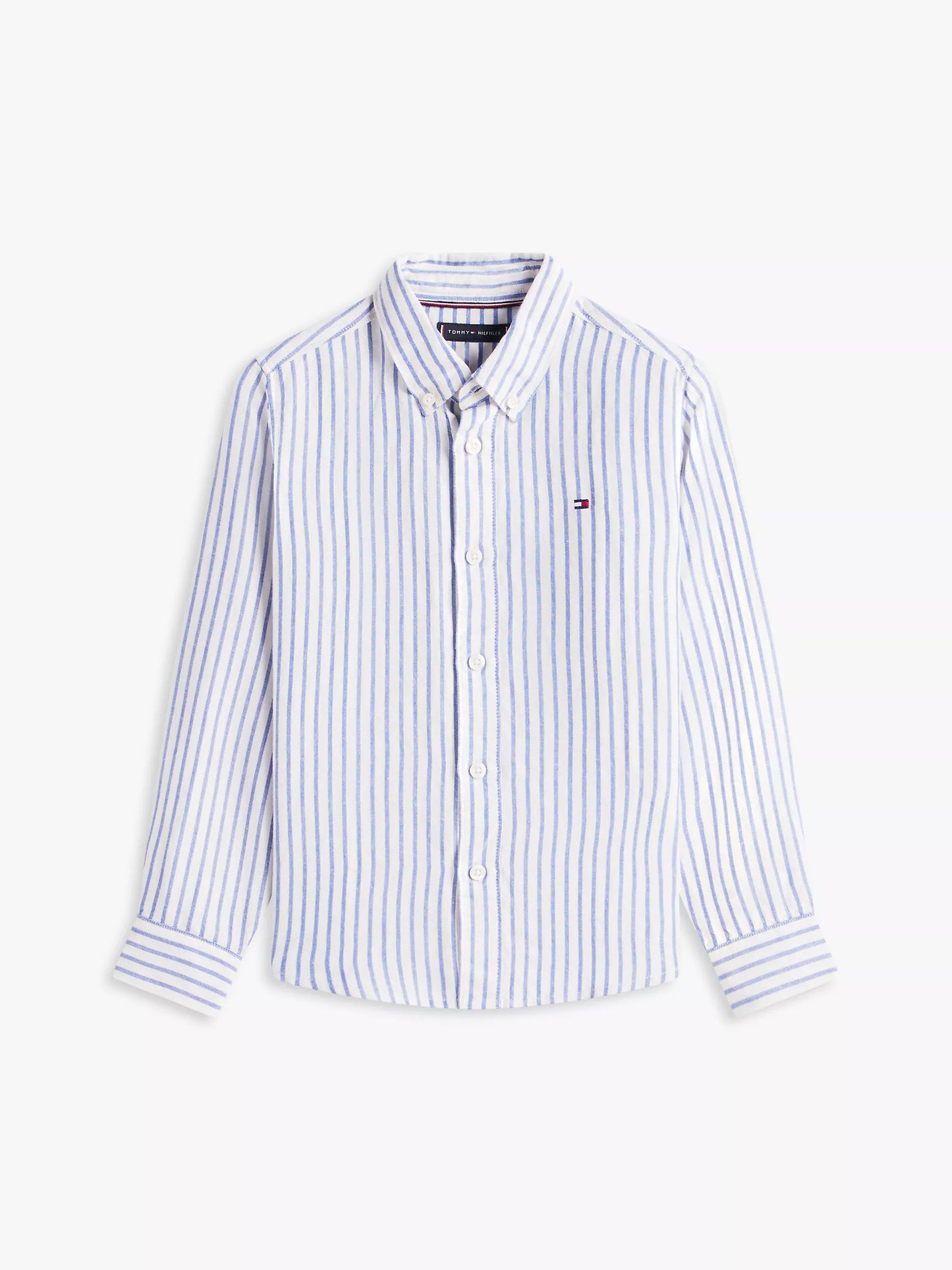 Kids' Striped Linen-Blend Shirt