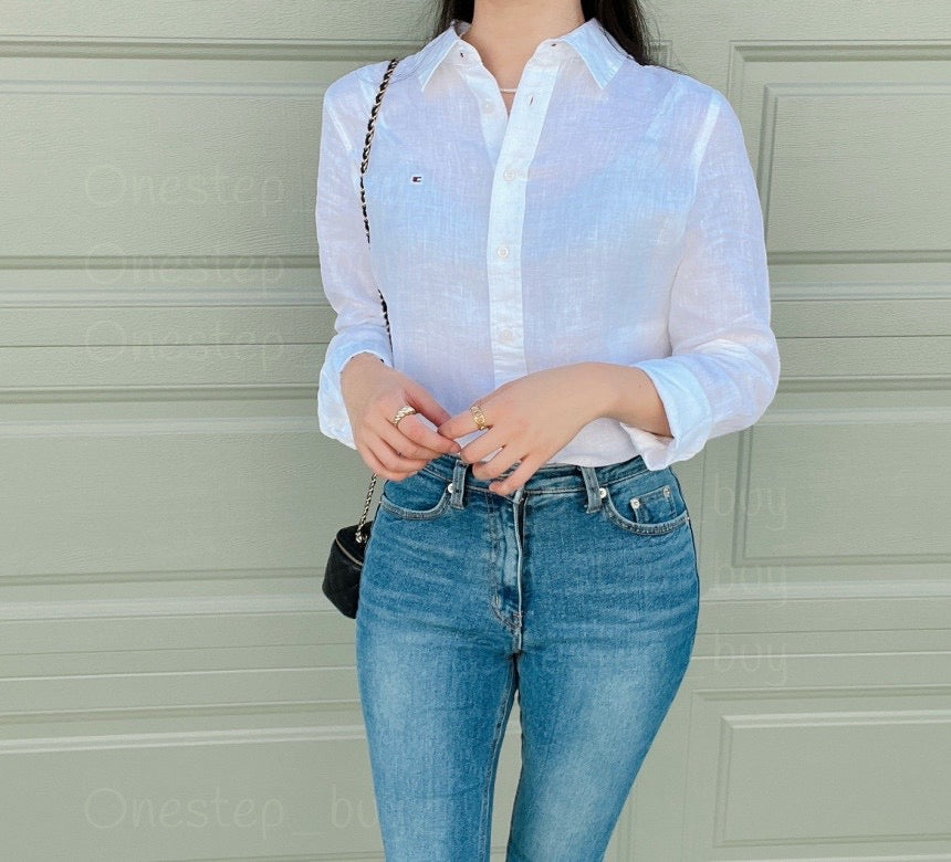 Tommy Linen-Blend Shirt