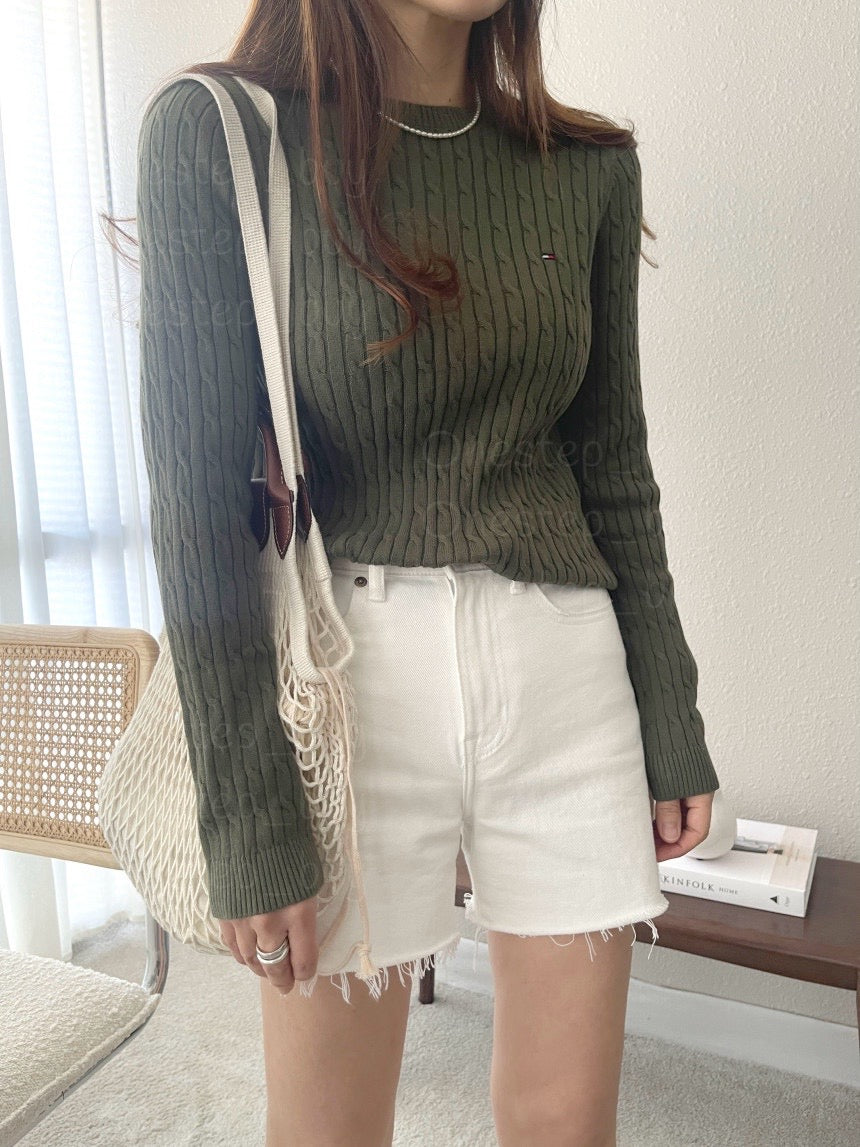 Women Cable Knit Sweater