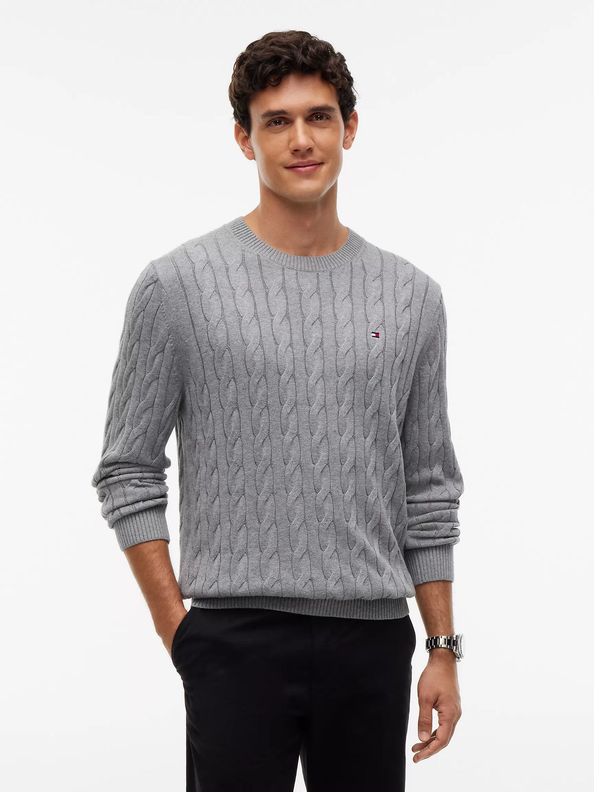 Men Cable Knit Sweater