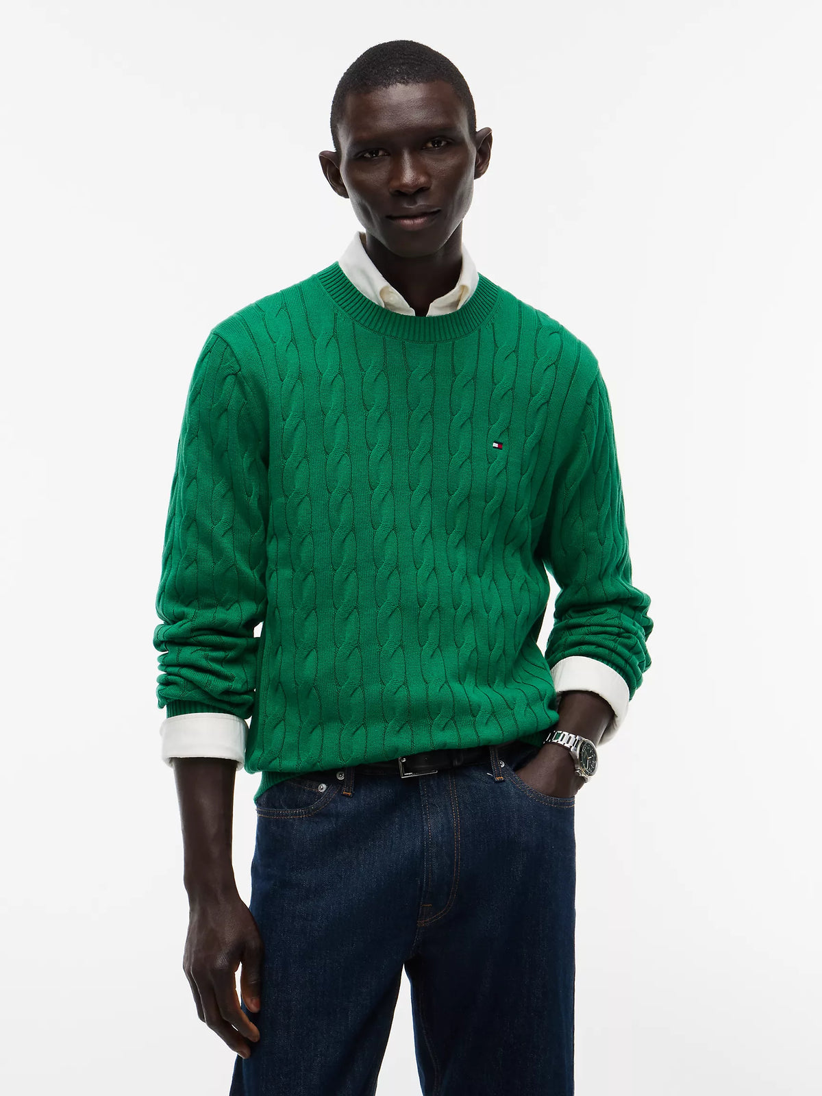 Men Cable Knit Sweater