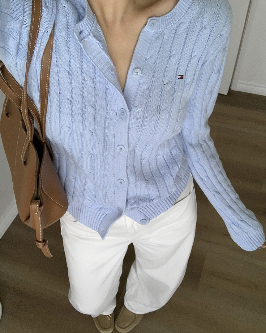 Women Cable Knit Cardigan