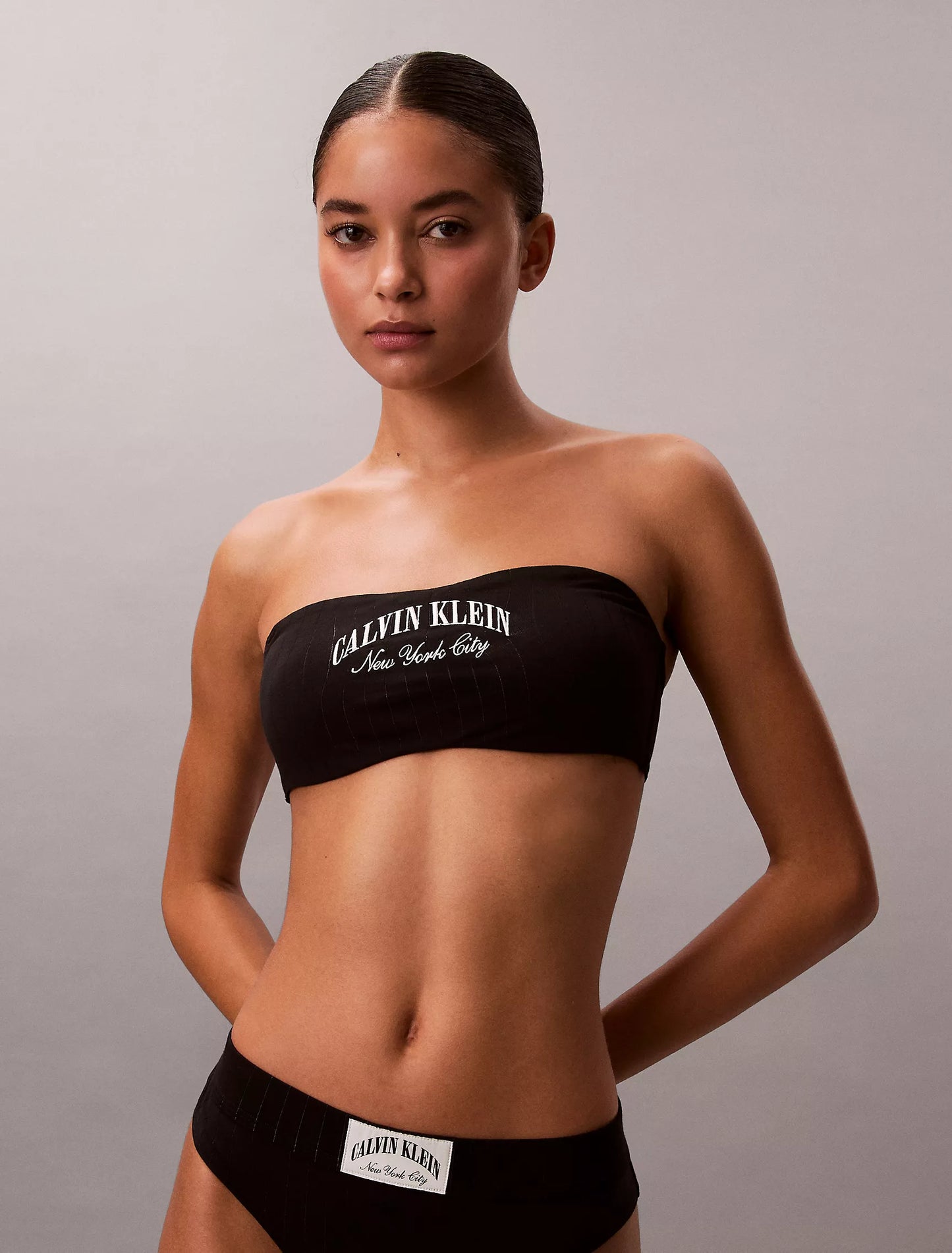 Women Heritage Classic Cotton Stretch Lightly Lined Bandeau Bralette