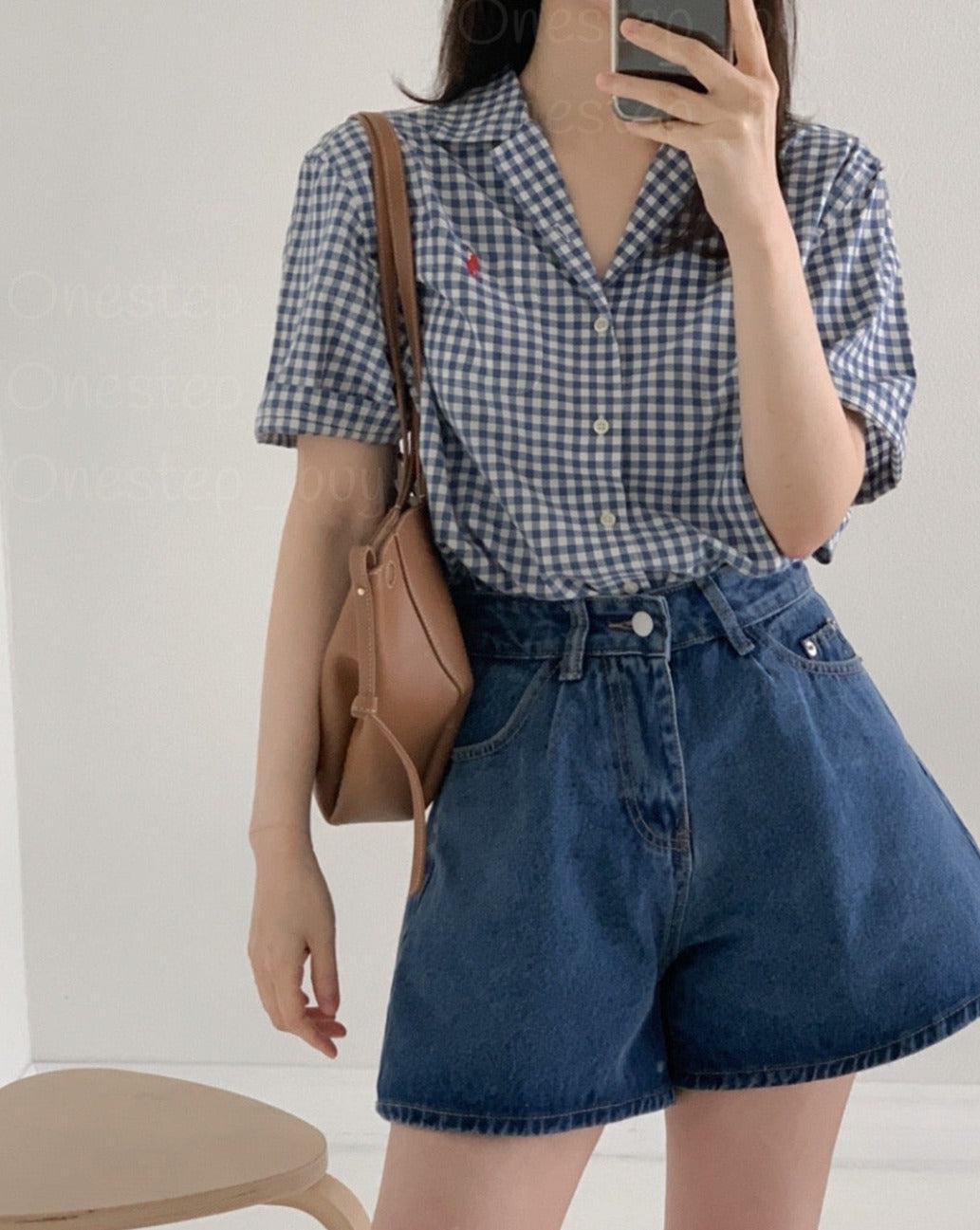 Big Boys Gingham Cotton Madras Camp Shirt