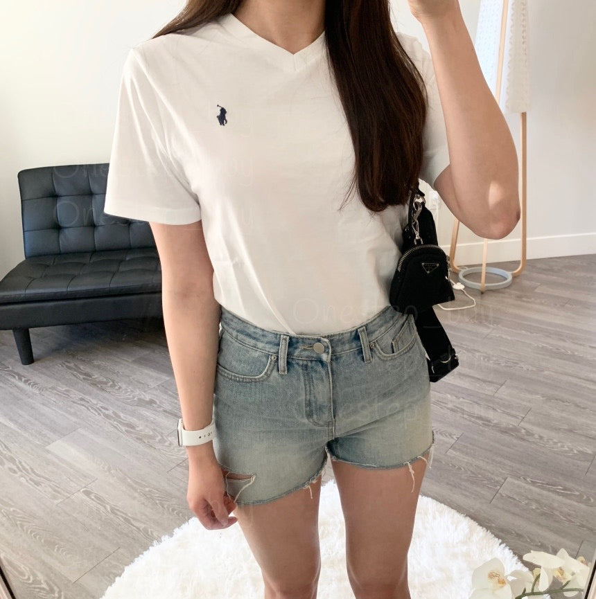Big Boys Cotton Vneck Tee