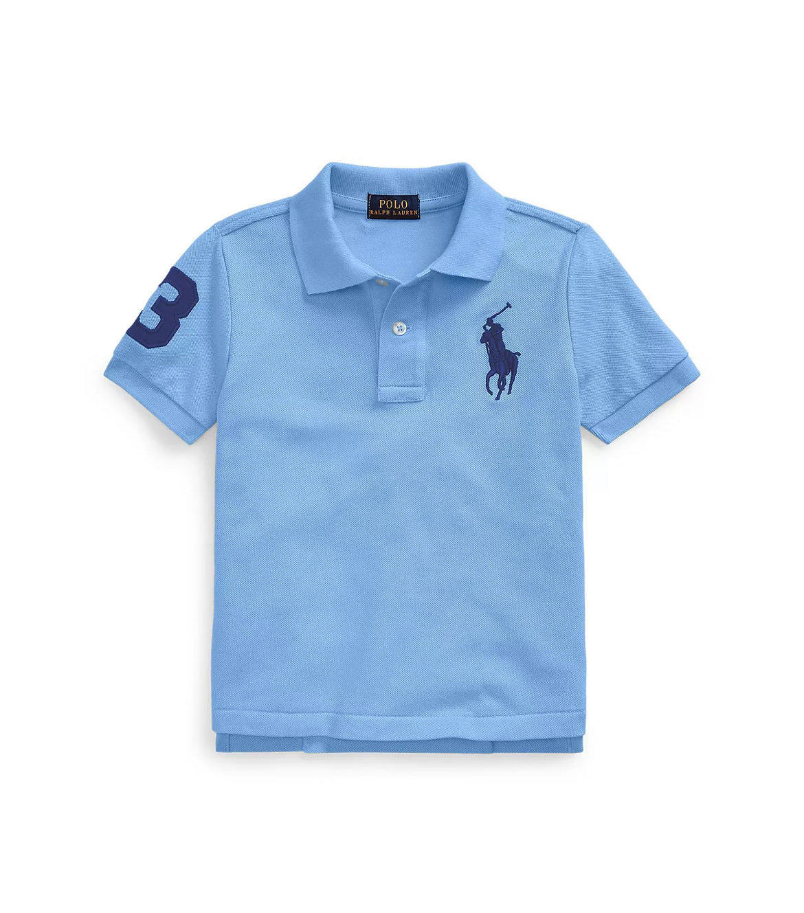 Boys Big Pony Cotton Mesh Polo Shirt