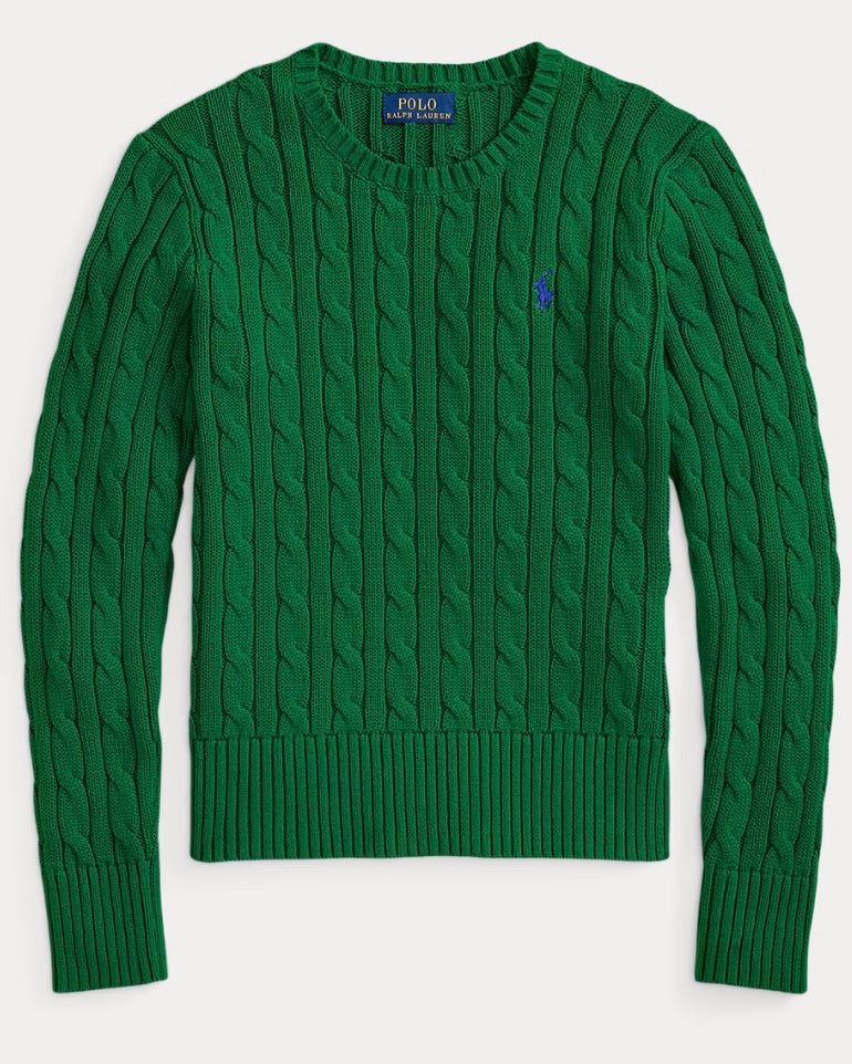 Big Girls Cable-Knit Cotton Sweater