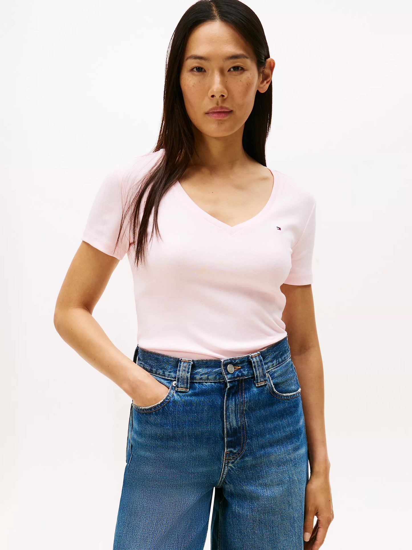 Women Vneck Tee