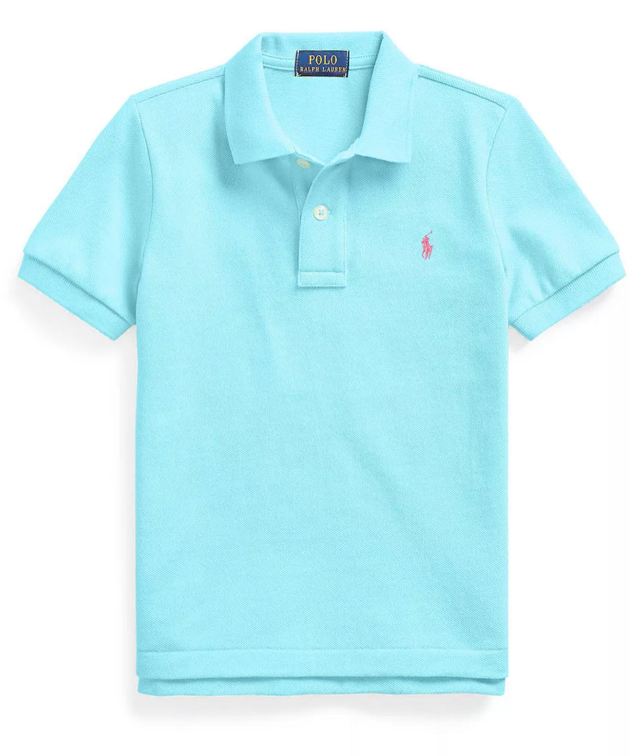 Boys Cotton Mesh Polo Shirt