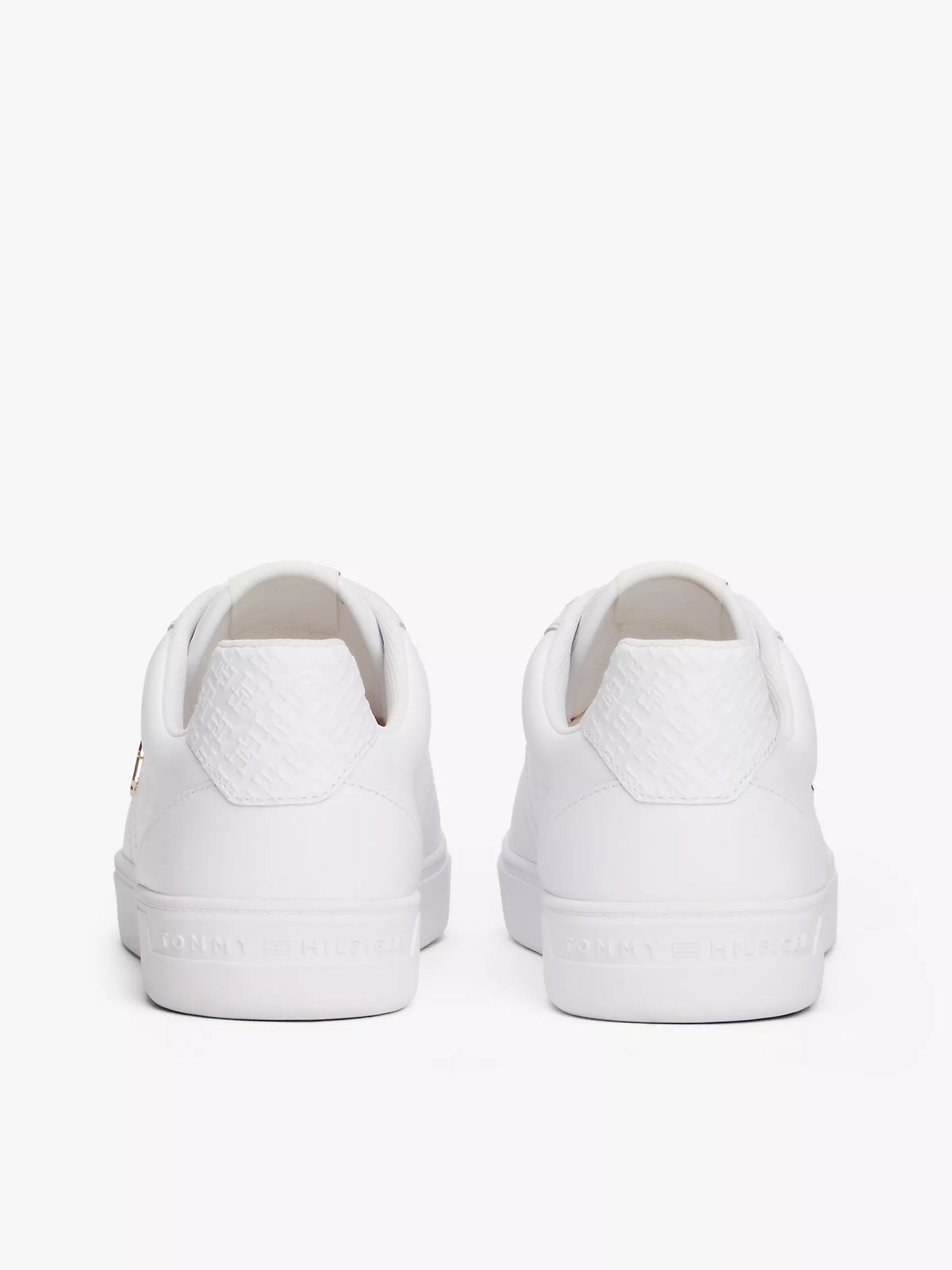 Women Monogram Heel Leather Court Sneaker