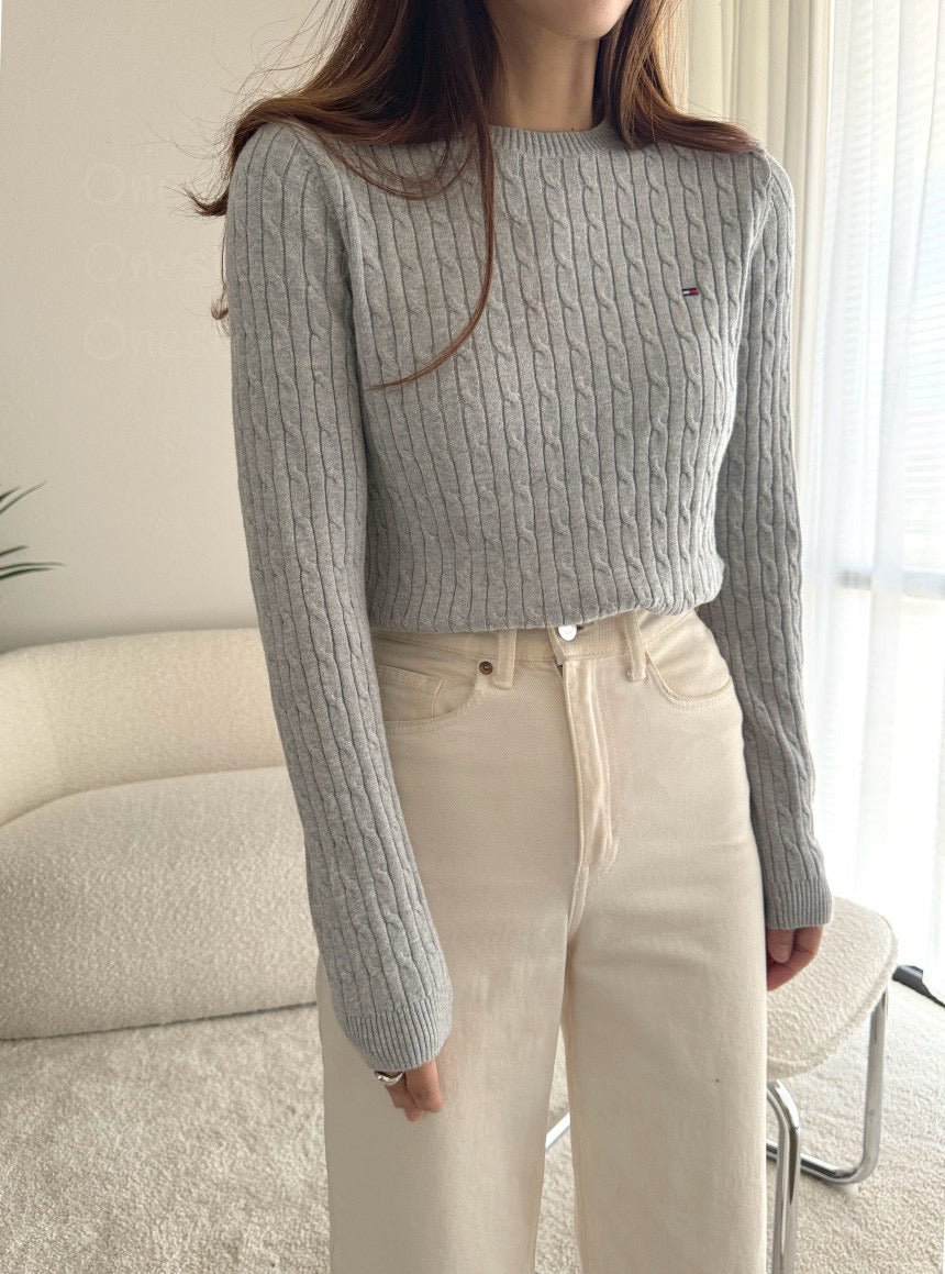 Women Cable Knit Sweater